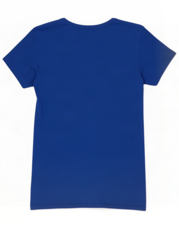 Kappa Tricou pentru femei Top UK 14 Large Blue Cotton