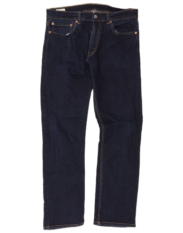 Blugi drepti pentru bărbați Levi's 551 W36 L32 bumbac bleumarin