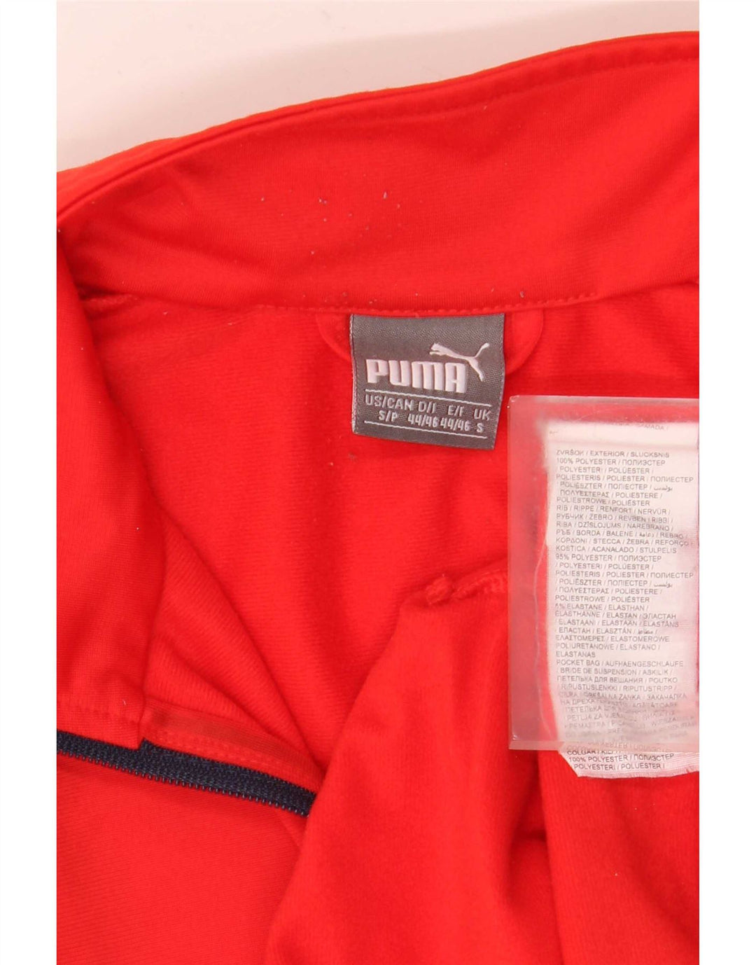 Jachetă pentru trening Puma pentru bărbați, poliester roșu mic