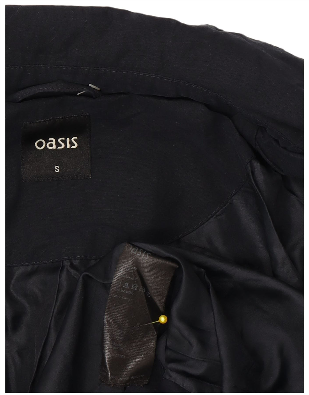 Jachetă militară supradimensionată pentru femei Oasis UK 10 Poliester bleumarin mic
