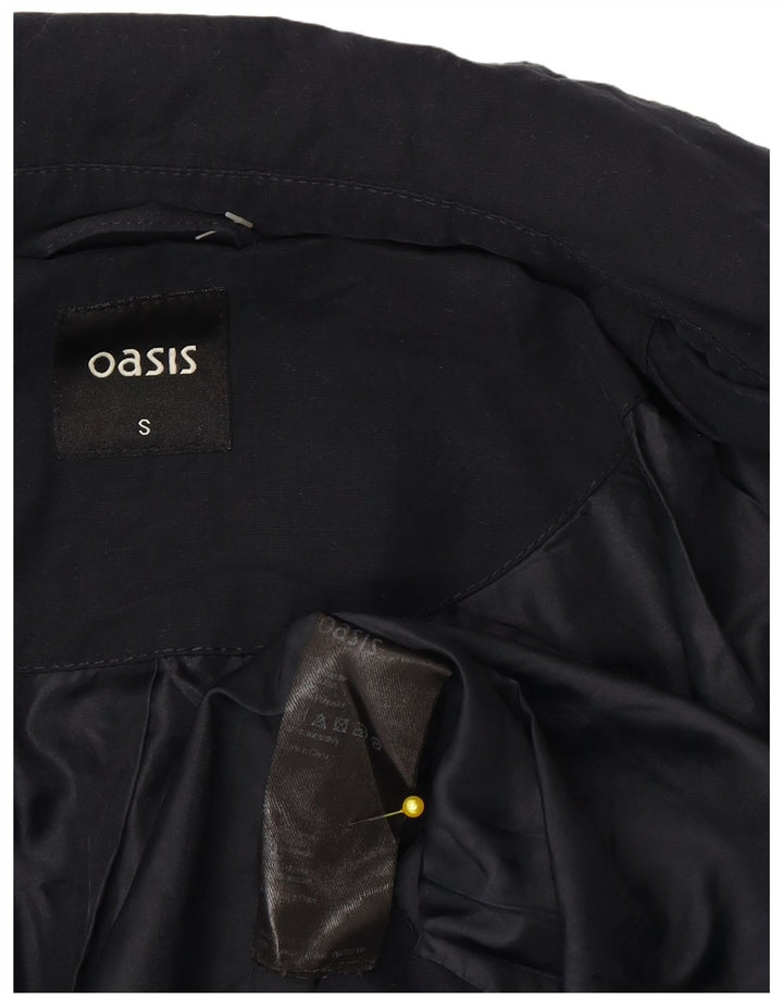 Jachetă militară supradimensionată pentru femei Oasis UK 10 Poliester bleumarin mic