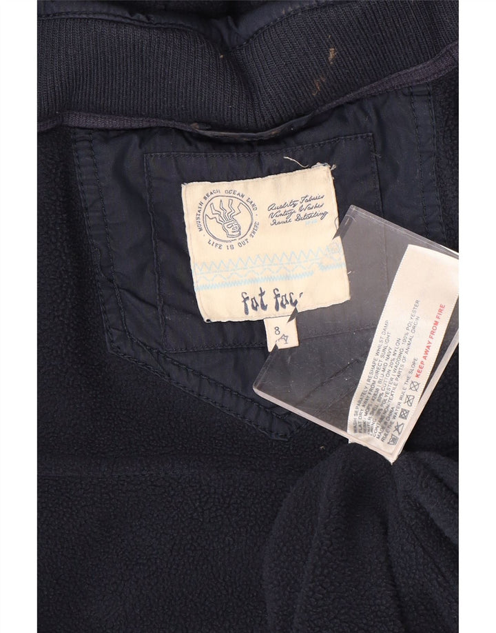 FAT FACE Gilet Captusit cu gluga pentru baieti 7-8 ani bumbac bleumarin