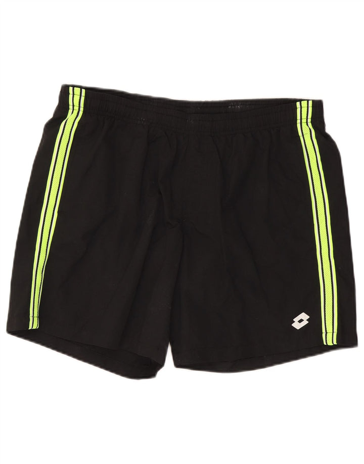 Pantaloni scurți sport Lotto pentru bărbați, mari, negri