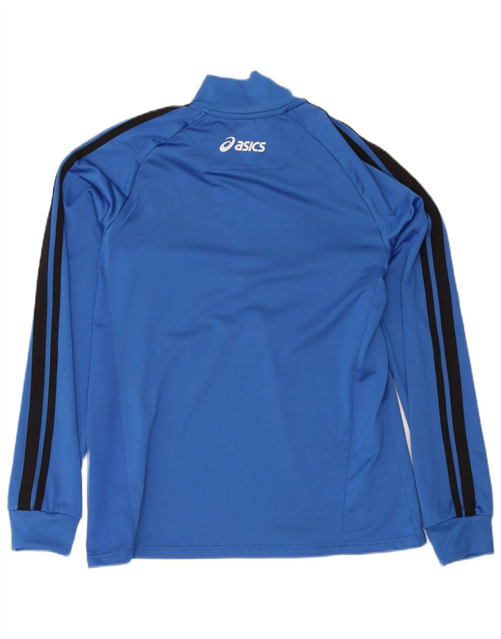 Top de trening Asics pentru bărbați, cu fermoar, cu gât, XL, poliester color bloc