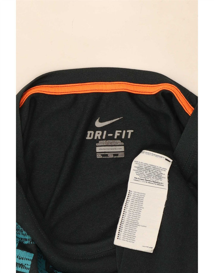 Tricou grafic pentru bărbați Nike Top 2XL Poliester verde