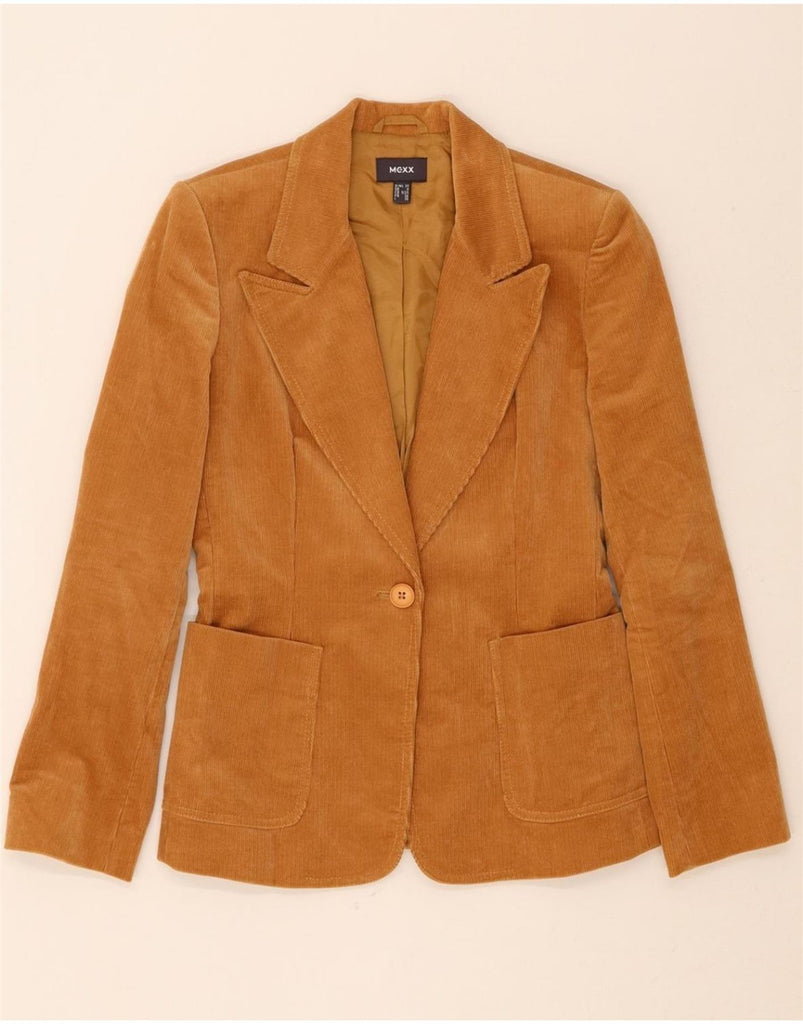 MEXX Womens 1 Button Corduroy Blazer Jacket UK 8 Small Brown Cotton Vintage Mexx and Second-Hand Mexx from Messina Hembry 