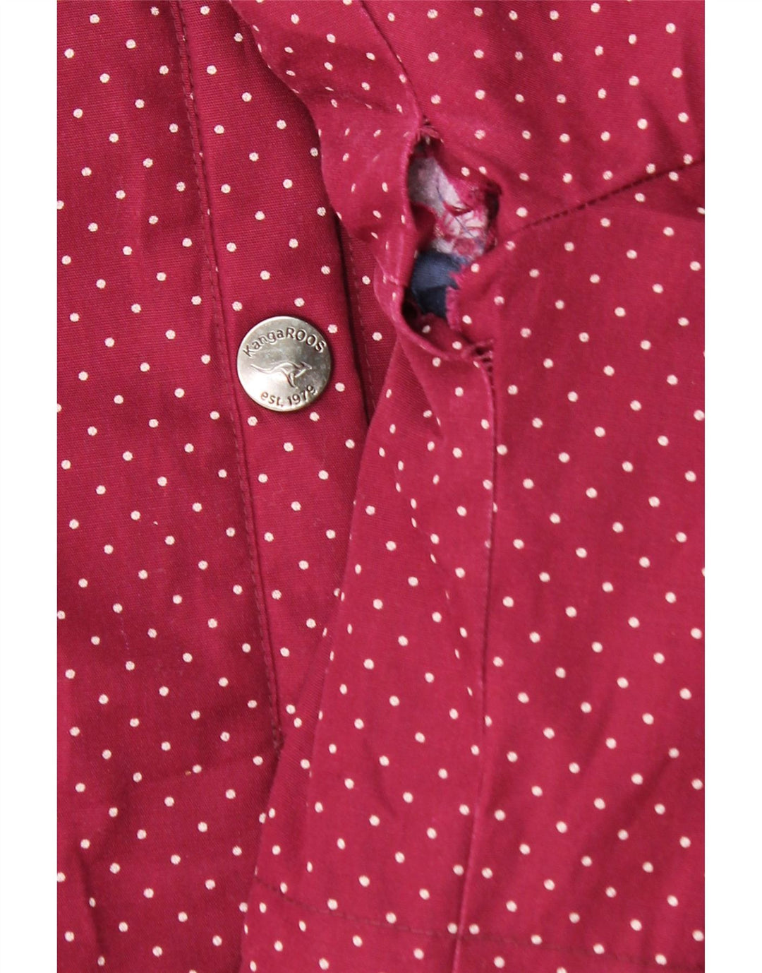 Palton pentru femei Kangaroos cu glugă, UK 18 XL, poliester cu pete maro