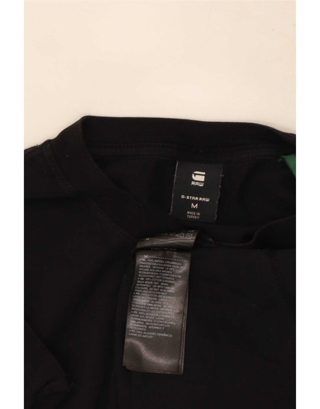 Tricou grafic G-Star pentru bărbați Top mediu negru bumbac