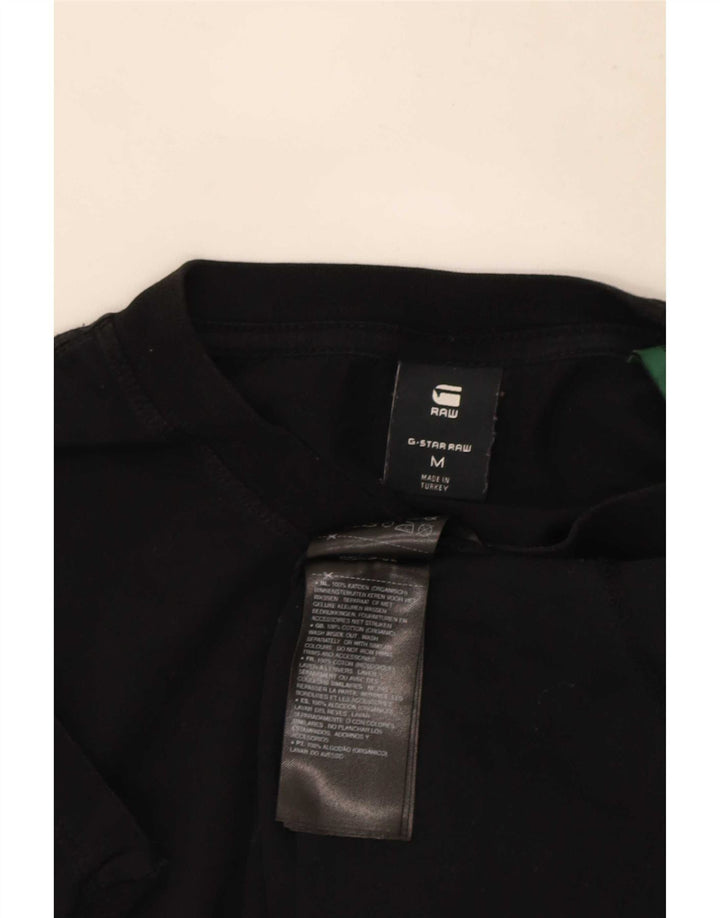 Tricou grafic G-Star pentru bărbați Top mediu negru bumbac
