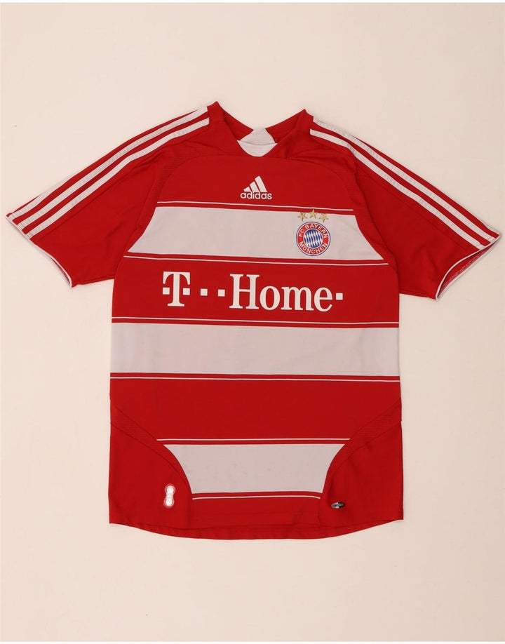 Tricou grafic ADIDAS pentru băieți FC Bayern Munchen Top 15-16 ani cu dungi roșii