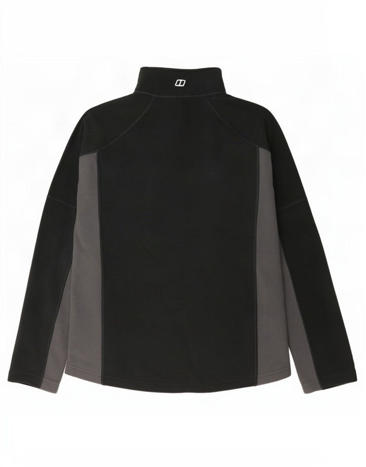 Jumper pentru bărbați Berghaus, din lână, cu fermoar, negru, poliester color