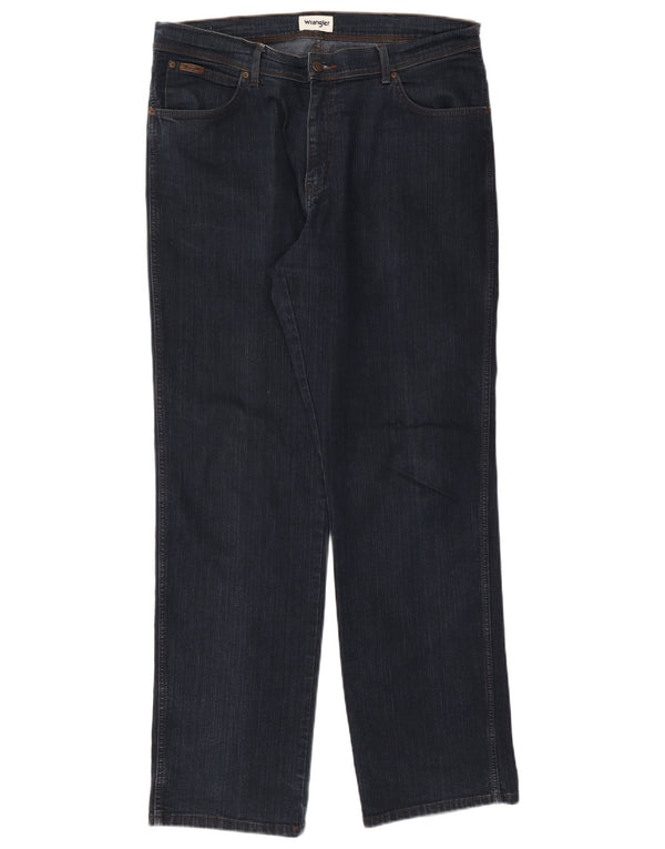 Blugi drepte pentru bărbați Wrangler Texas W38 L34 bumbac bleumarin