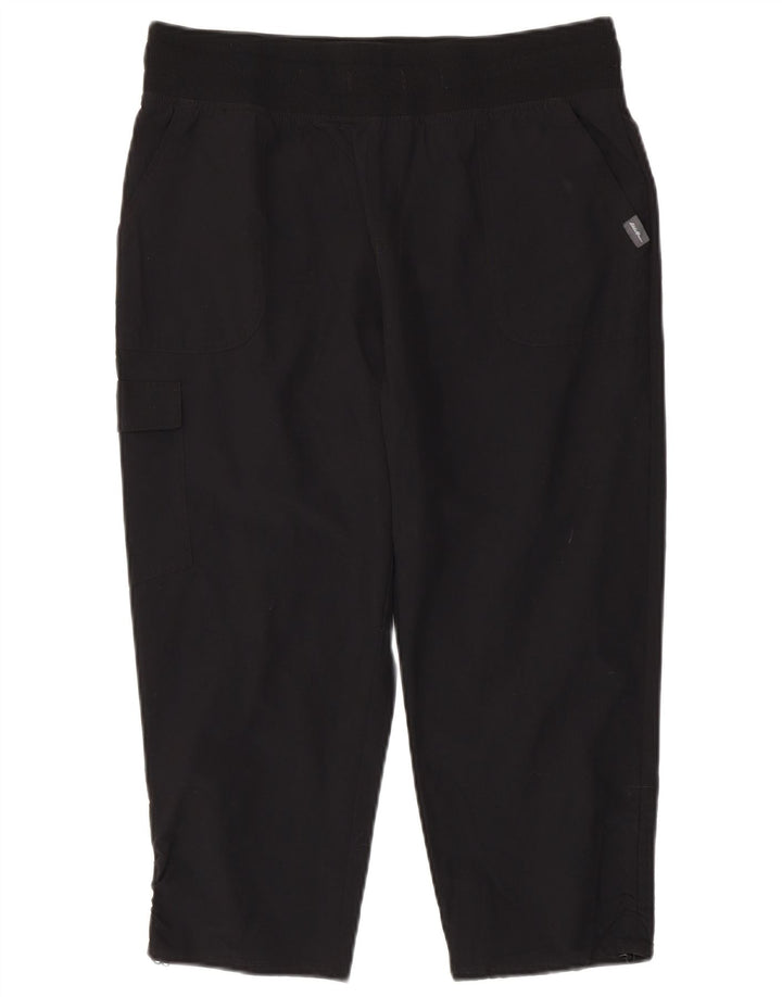 Pantaloni capri drepti cargo pentru femei EDDIE BAUER Mediu L30 L22 Negri