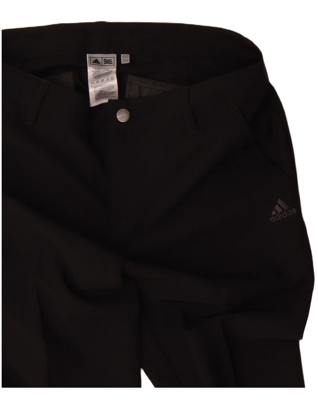 Pantaloni chino subțiri pentru bărbați Adidas W32 L30 poliester negru