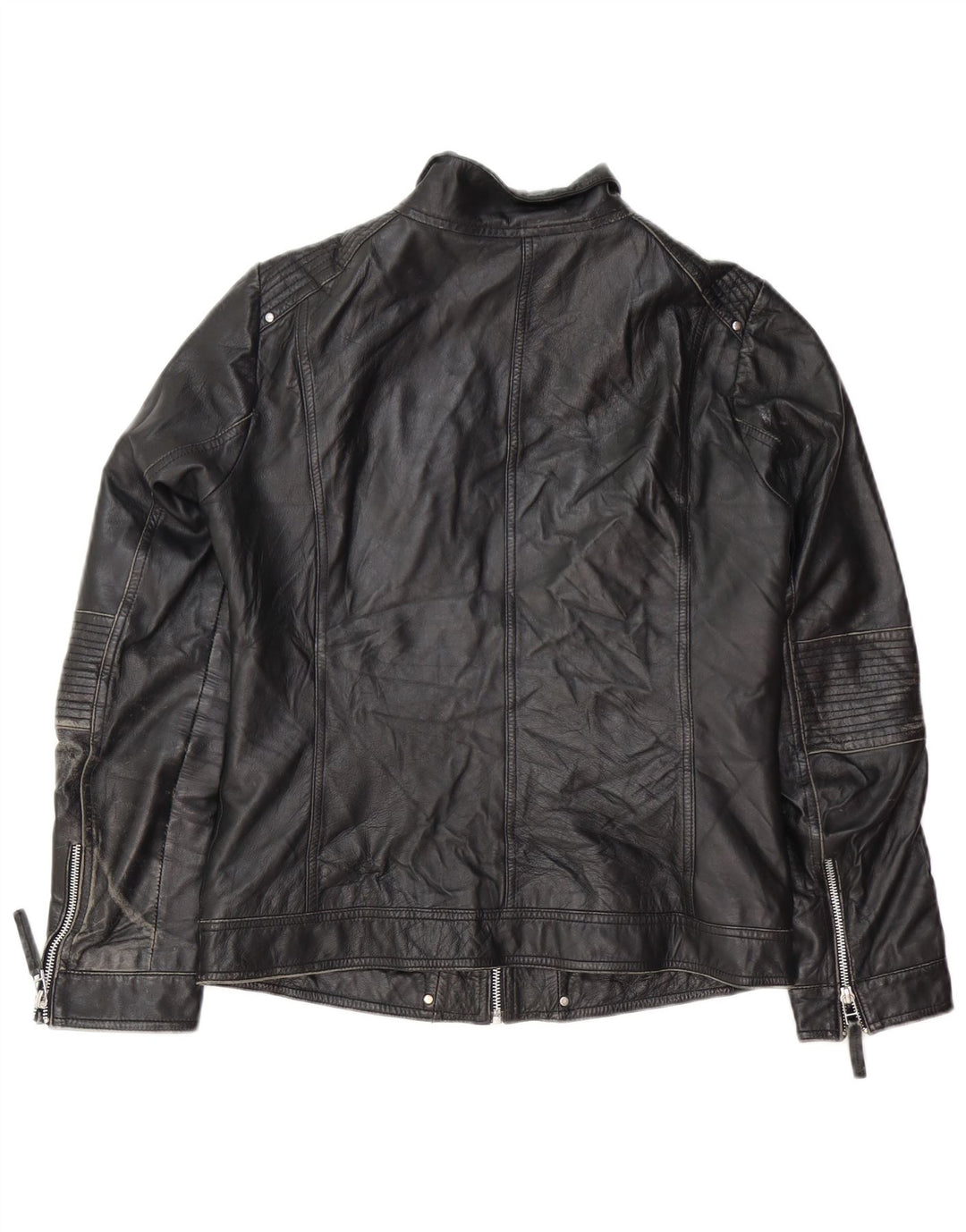 Geacă din piele pentru motociclist pentru femei Isaco & Kawa IT 44 Piele Neagră Medie