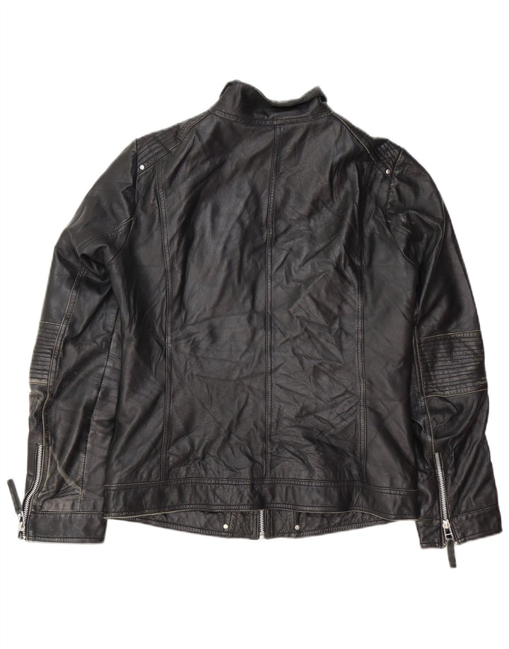 Geacă din piele pentru motociclist pentru femei Isaco & Kawa IT 44 Piele Neagră Medie