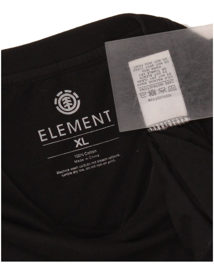 Tricou grafic pentru bărbați Element Top XL Bumbac negru