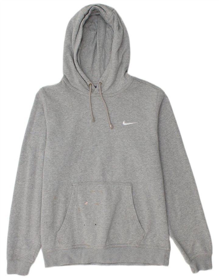 Pulover Nike pentru bărbați, bumbac cu pete, gri mediu