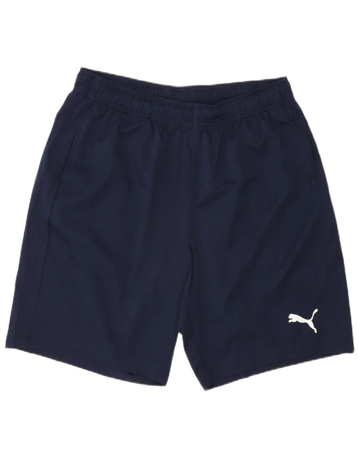 Pantaloni scurți sport Puma pentru bărbați, mari, albastru, poliester
