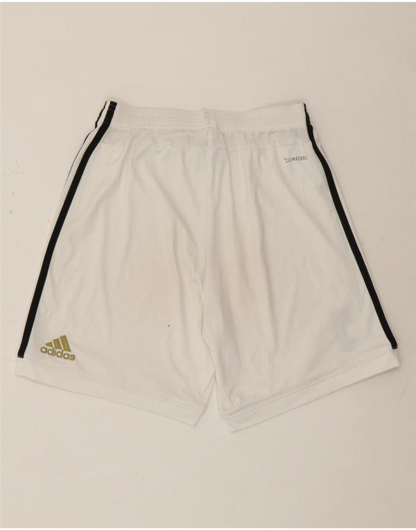 Pantaloni scurți sport Juventus pentru femei Adidas UK 8 Small, alb, poliester
