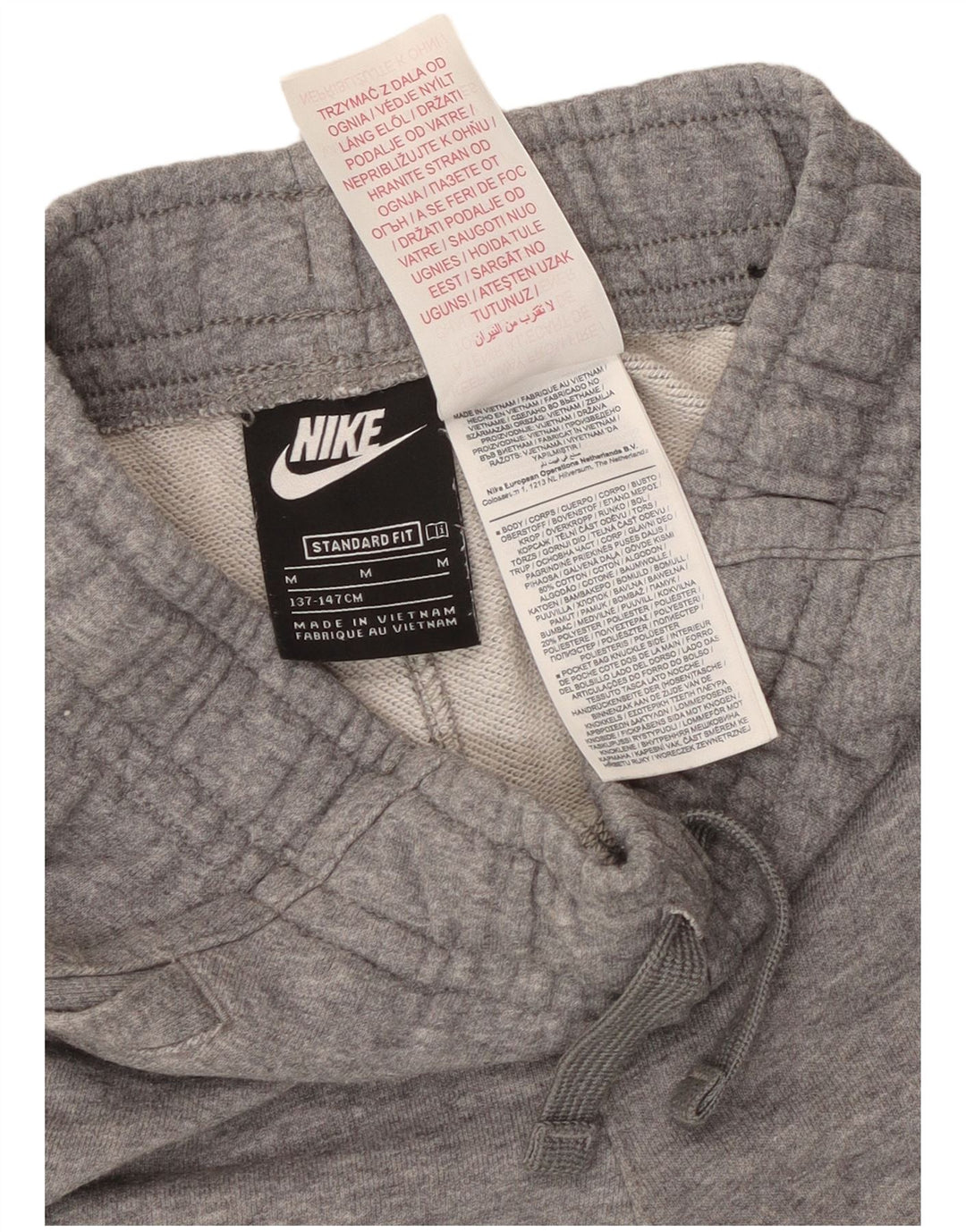 NIKE Boys Standard Fit Graphic Sport Shorts 10-11 Years Medium  Grey