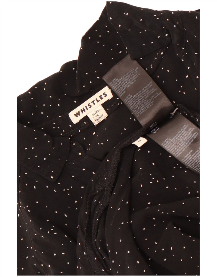 Whistles Rochie supradimensionată pentru femei UK 14 Medium Black Spotted