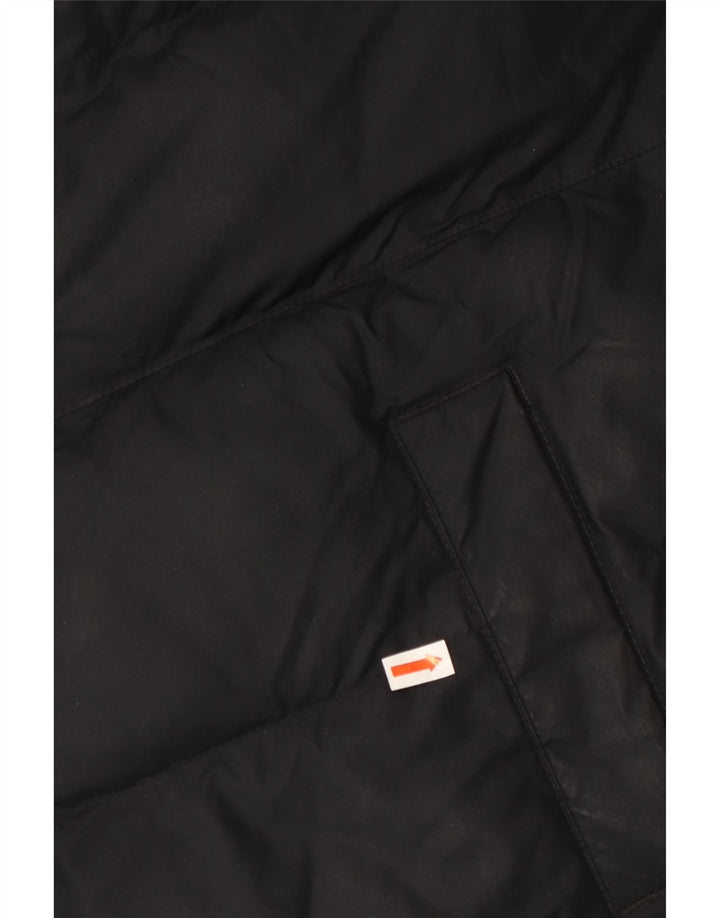 Jachetă căptușită cu glugă NIKE băieți 13-14 ani XL poliester negru