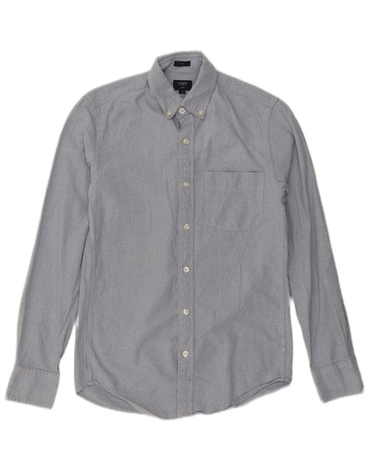 Cămașă pentru bărbați J. CREW Slim Fit XS Bumbac albastru