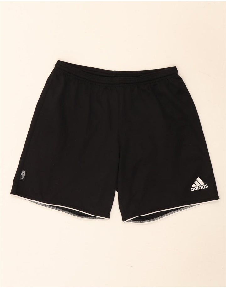 Pantaloni scurți sport pentru bărbați Adidas Climalite, poliester mediu negru
