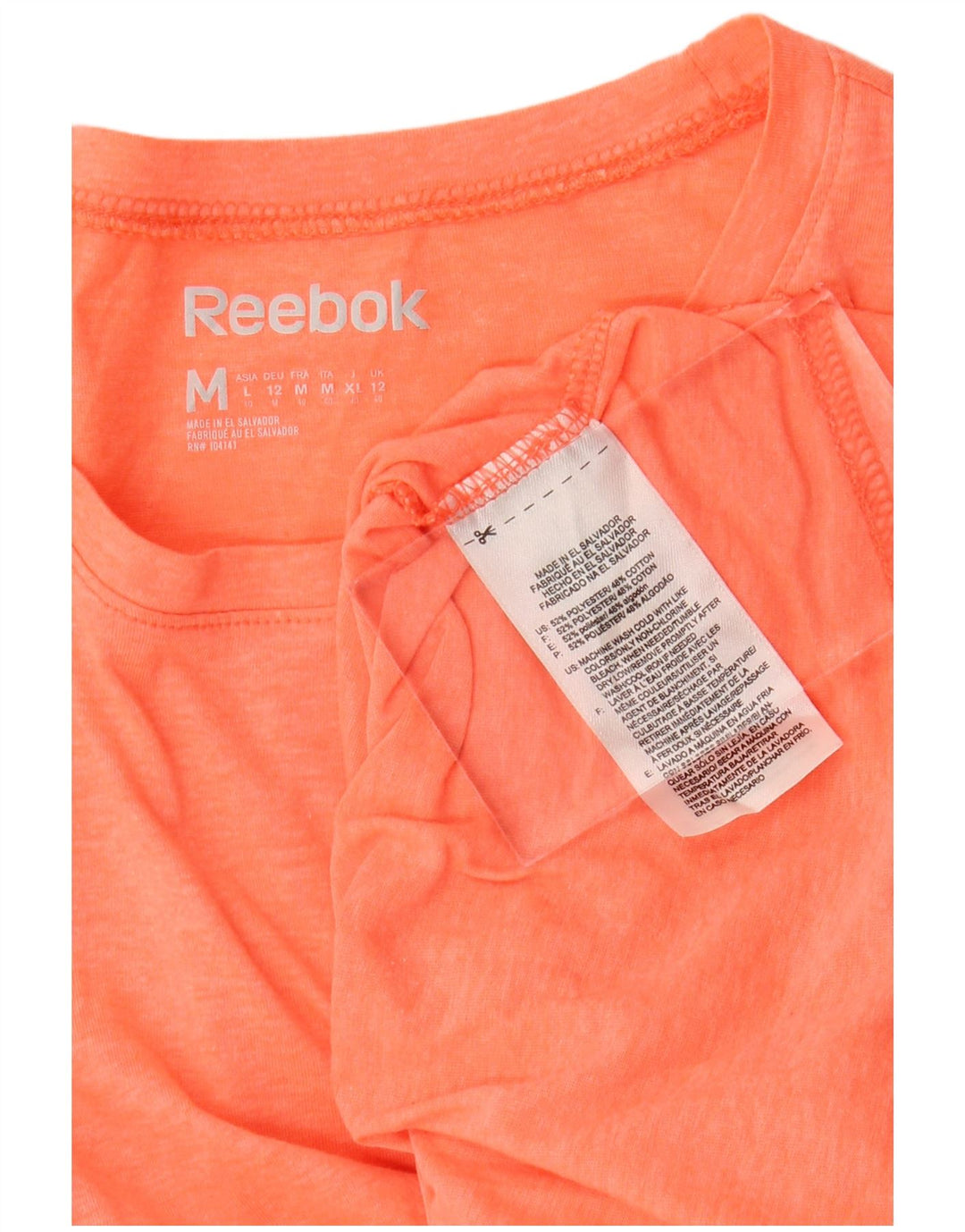 Tricou pentru femei REEBOK Top UK 12 Medium Orange Flecked Polyester