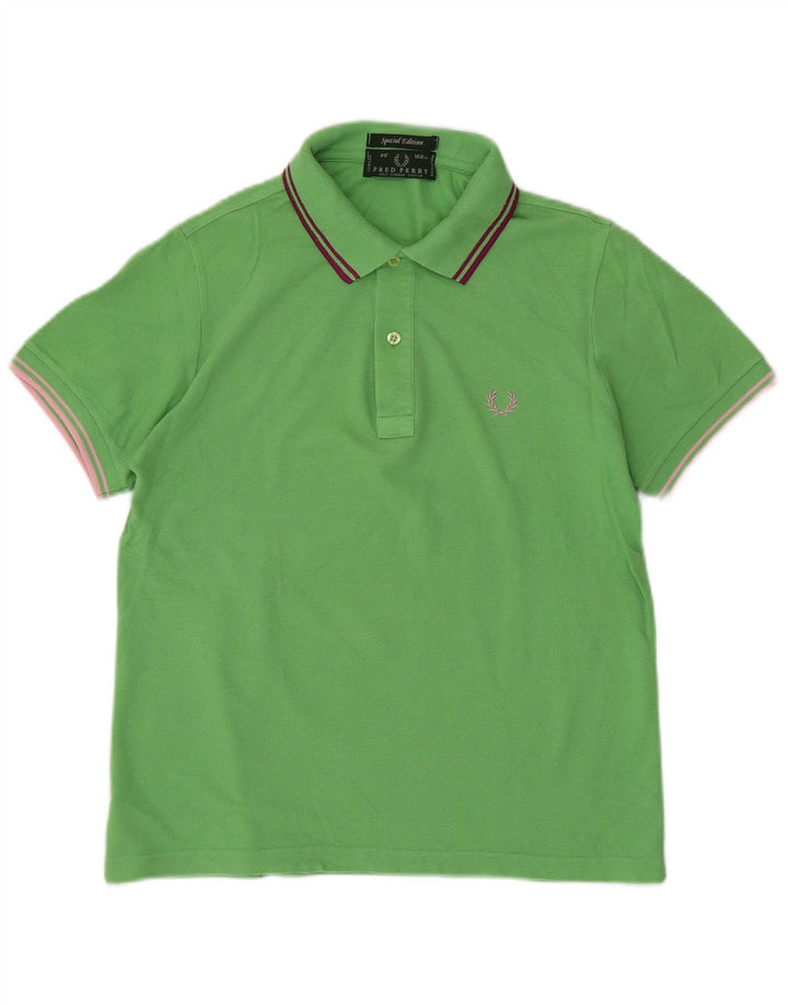 Cămașă polo Fred Perry pentru bărbați, bumbac verde mic