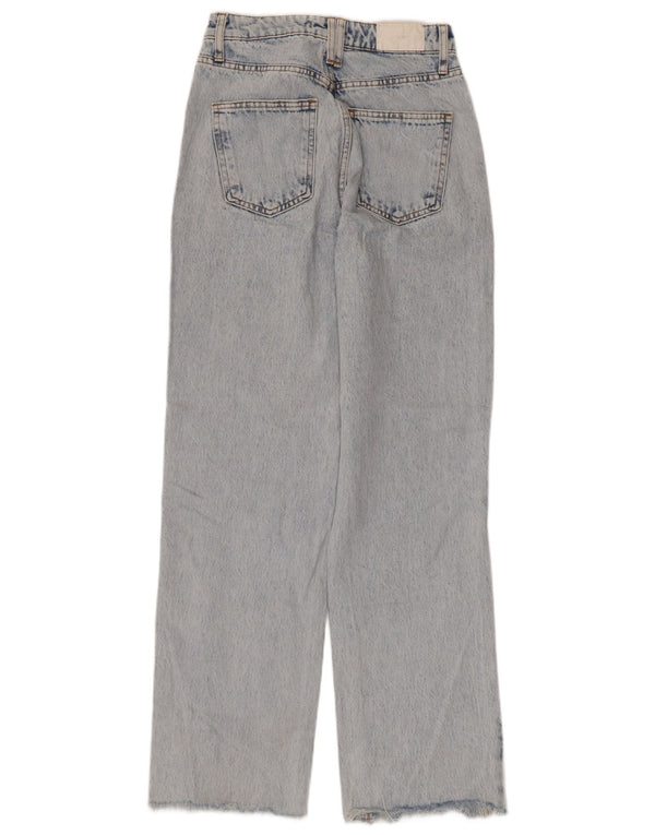 Blugi Drepți Femei ZARA EU 34 2XS L24 L29 Bumbac Albastru