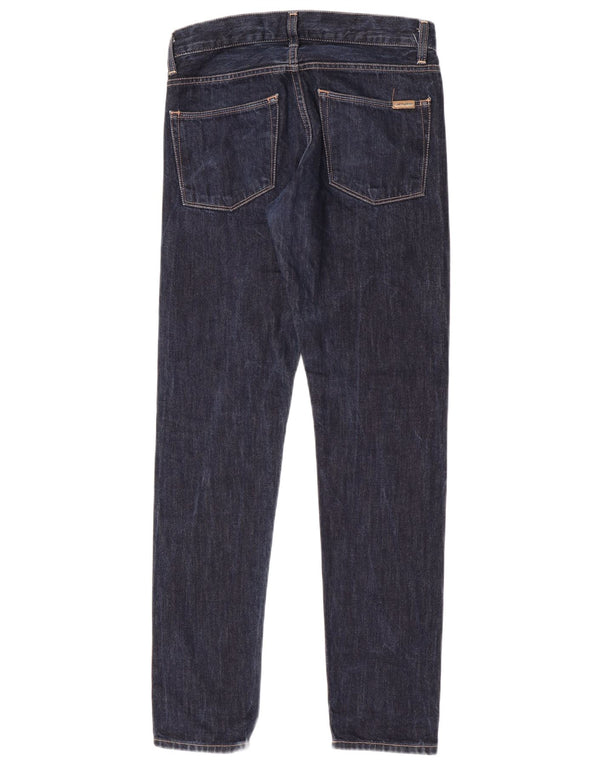 Blugi subțiri pentru bărbați Carhartt W28 L32 bumbac bleumarin