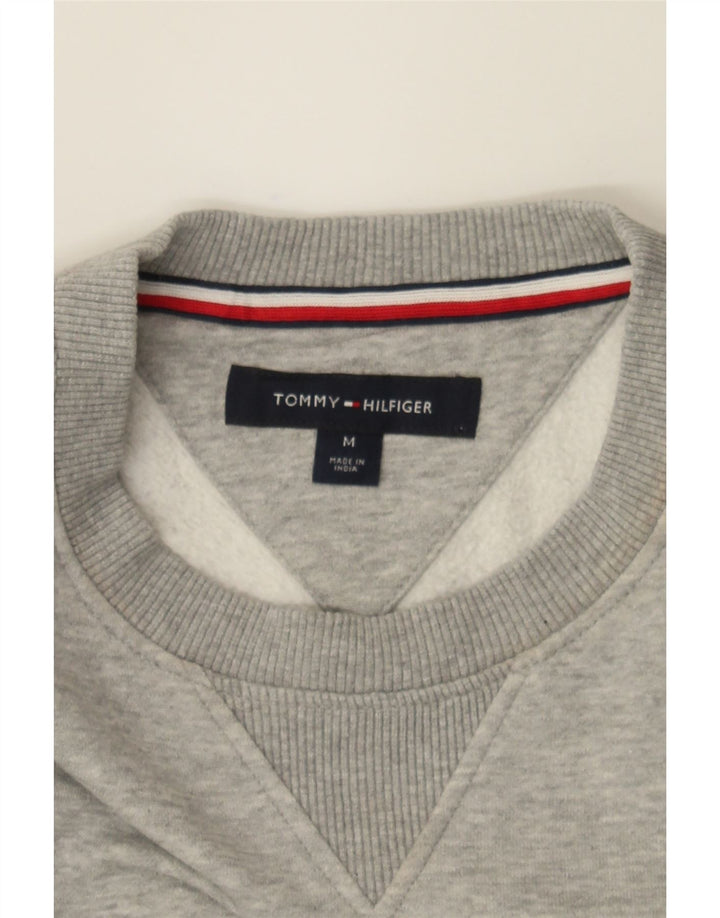 TOMMY HILFIGER Mens Sweatshirt Jumper Medium Grey Cotton Vintage Tommy Hilfiger and Second-Hand Tommy Hilfiger from Messina Hembry 