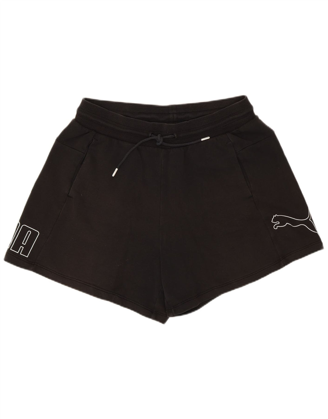 Pantaloni scurți sport grafic Puma pentru femei, mari, negru