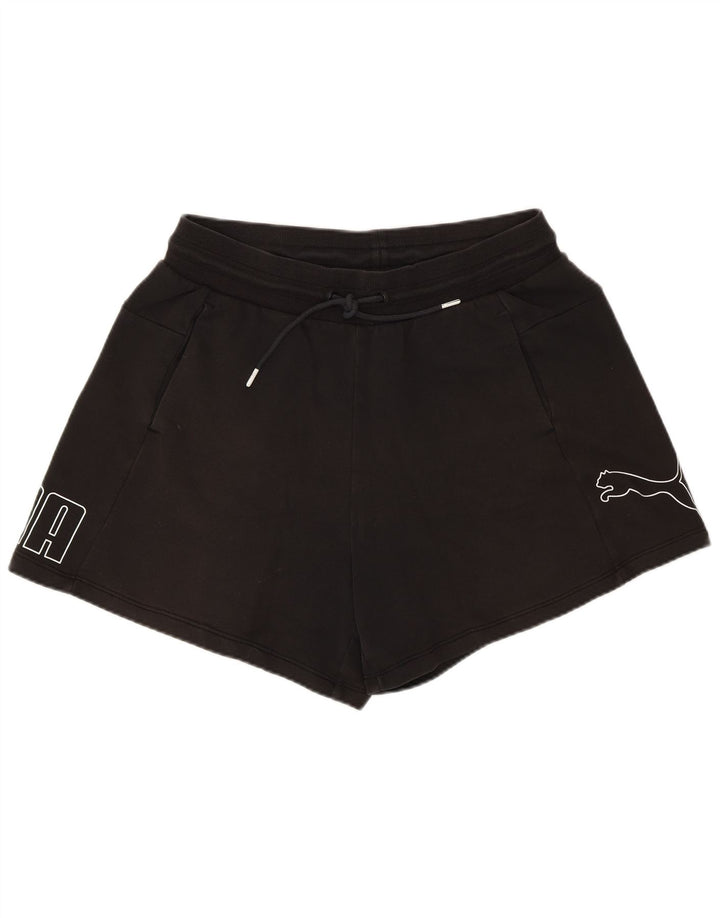 Pantaloni scurți sport grafic Puma pentru femei, mari, negru