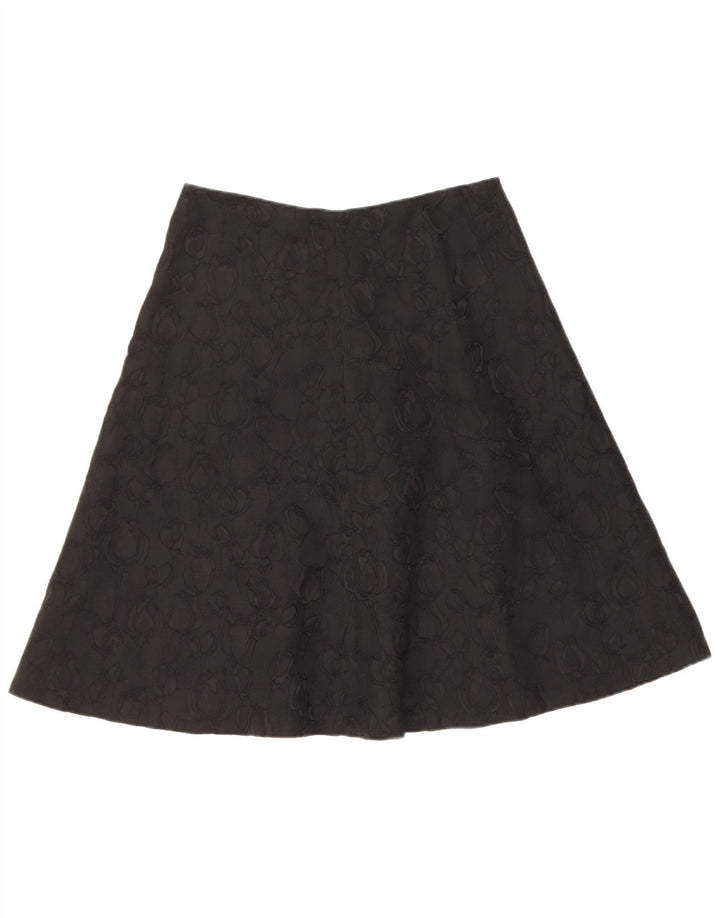 Fusta A-Line pentru femei Intrend UK 12 Medium W30 Negru Floral