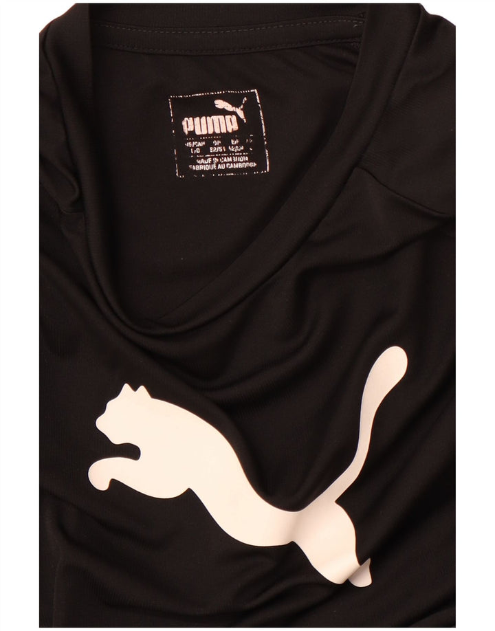 Tricou grafic PUMA pentru bărbați Top mare, negru, poliester sport