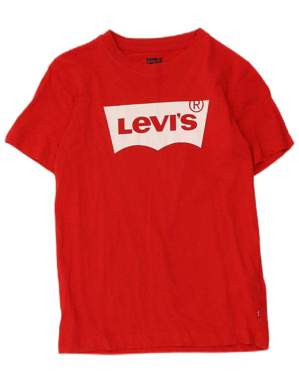 Levi's Boys Graphic T-Shirt Top 11-12 Years Red Cotton
