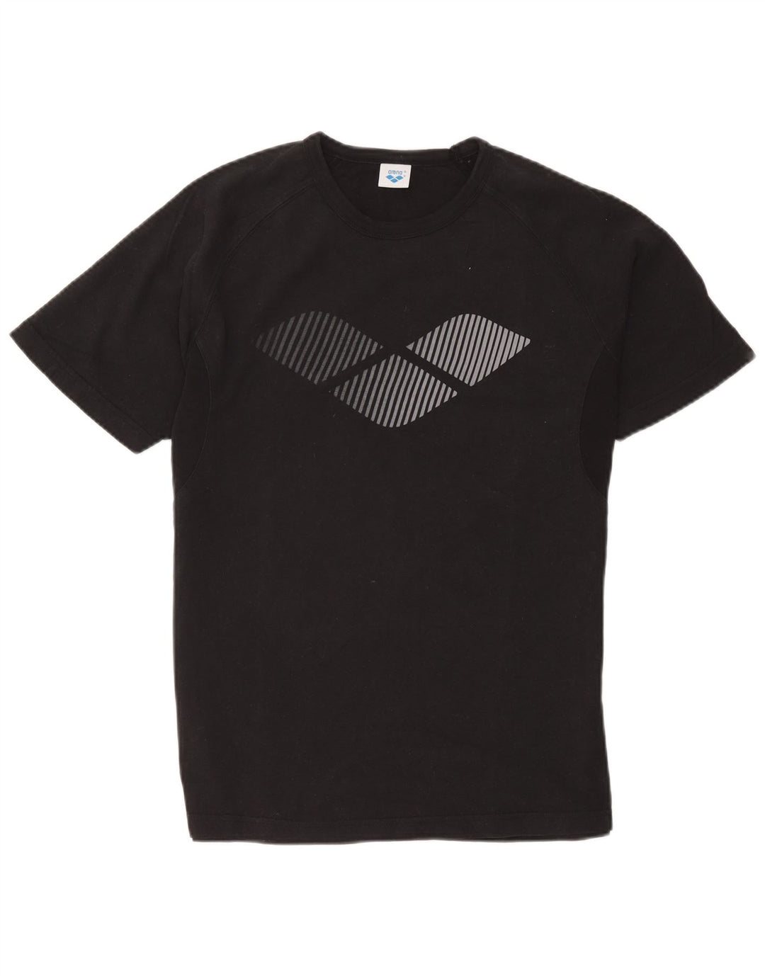 Tricou grafic pentru bărbați Arena Top Medium Negru Bumbac