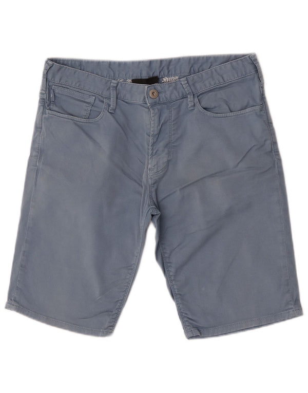 Pantaloni scurți chino pentru bărbați Emporio Armani EU 46 Small W30 Bumbac albastru