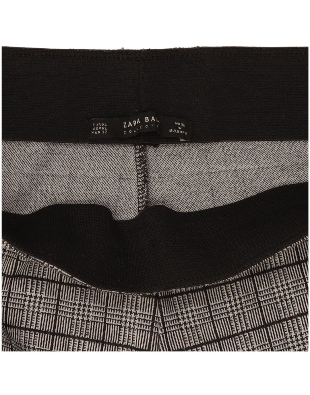 Leggings pentru femei Zara UK 18 XL Gri Houndstooth