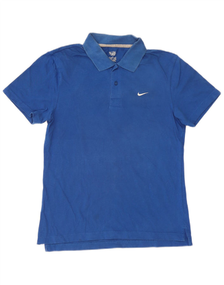 Tricou polo Nike pentru bărbați Marea Britanie 38/40, bumbac albastru mediu