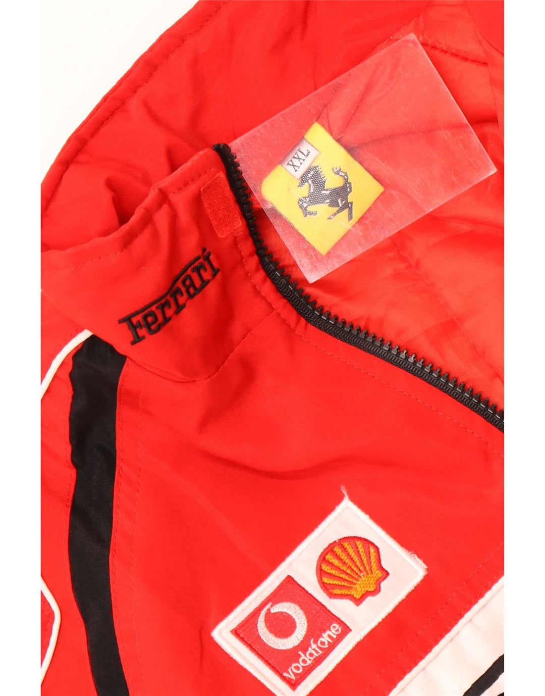 Jachetă bomber grafică pentru băieți Ferrari 11-12 ani 2XL, roșu, bloc de culoare