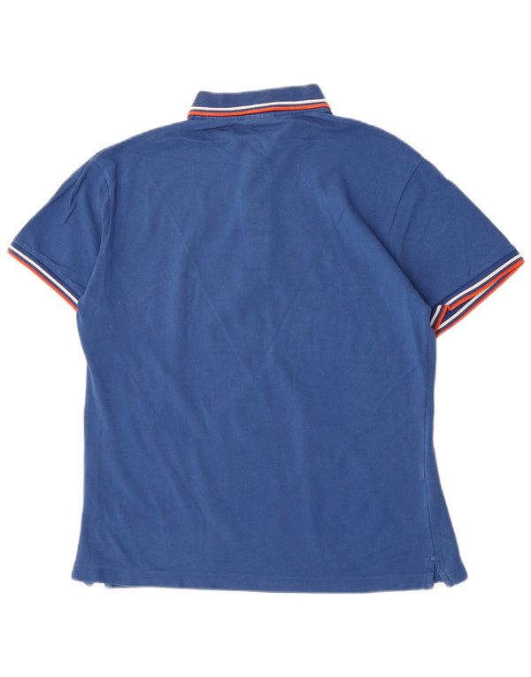Tricou polo pentru bărbați Lacoste Slim Fit Mărimea 6 XL Bumbac cu dungi albastre