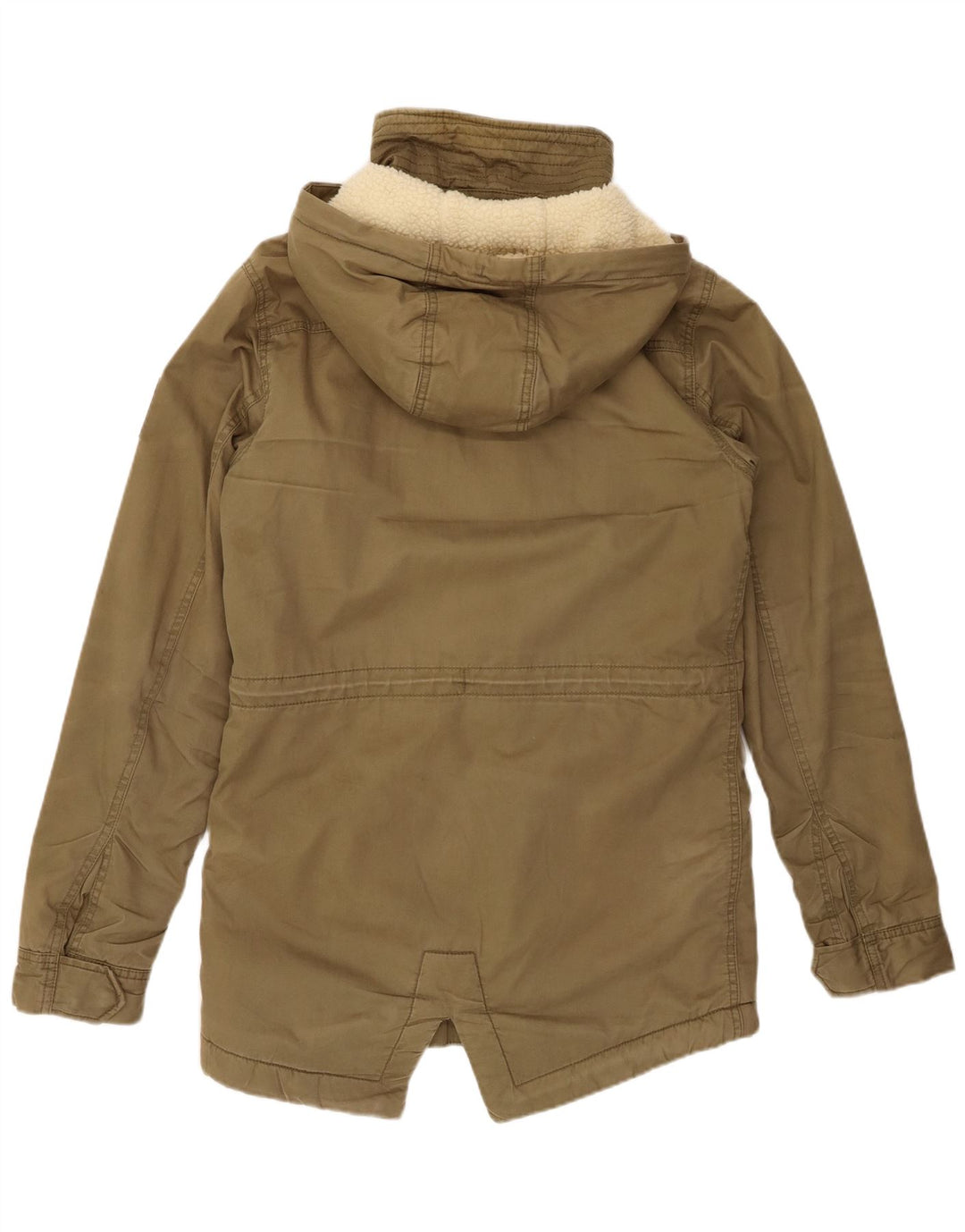 Jachetă parka Sherpa cu glugă pentru bărbați SUPERDRY The Rookie UK 36 Small Khaki