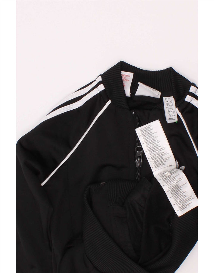 Jachetă de trening pentru băieți Adidas 2-3 ani poliester negru
