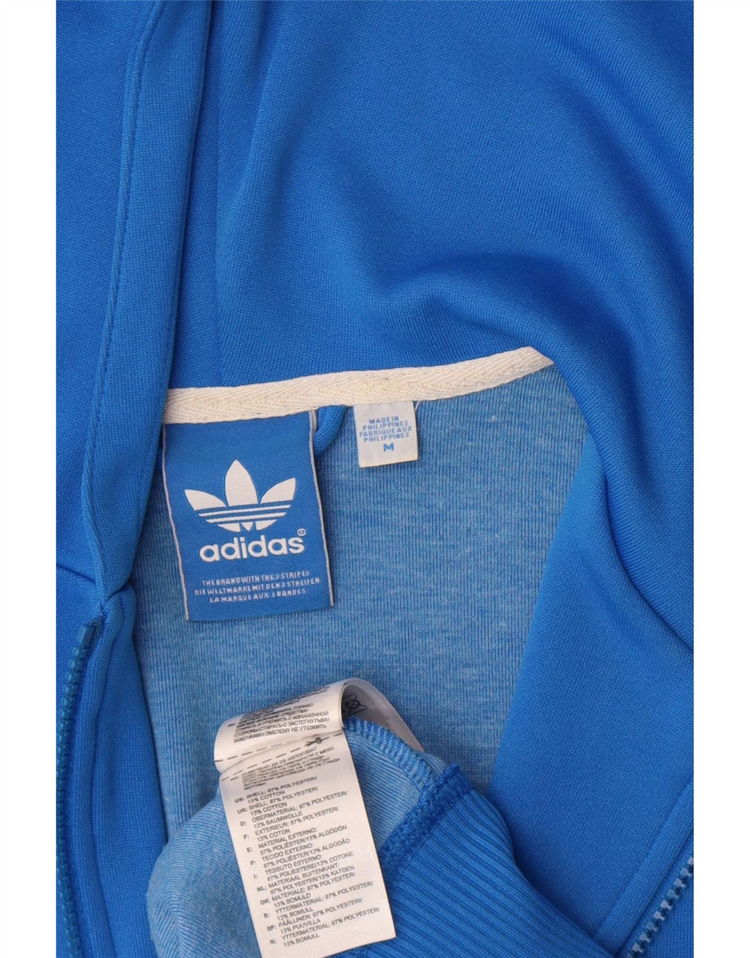 Pulover pentru bărbați Adidas Graphic Zip Hoodie, poliester albastru mediu