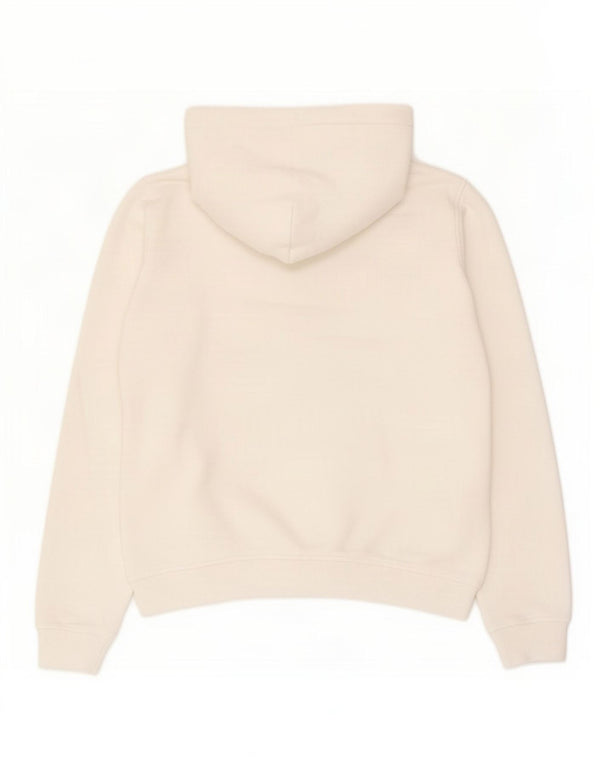 Jack Wills Pulover supradimensionat cu capotă pentru femei UK 12 Medium Off White