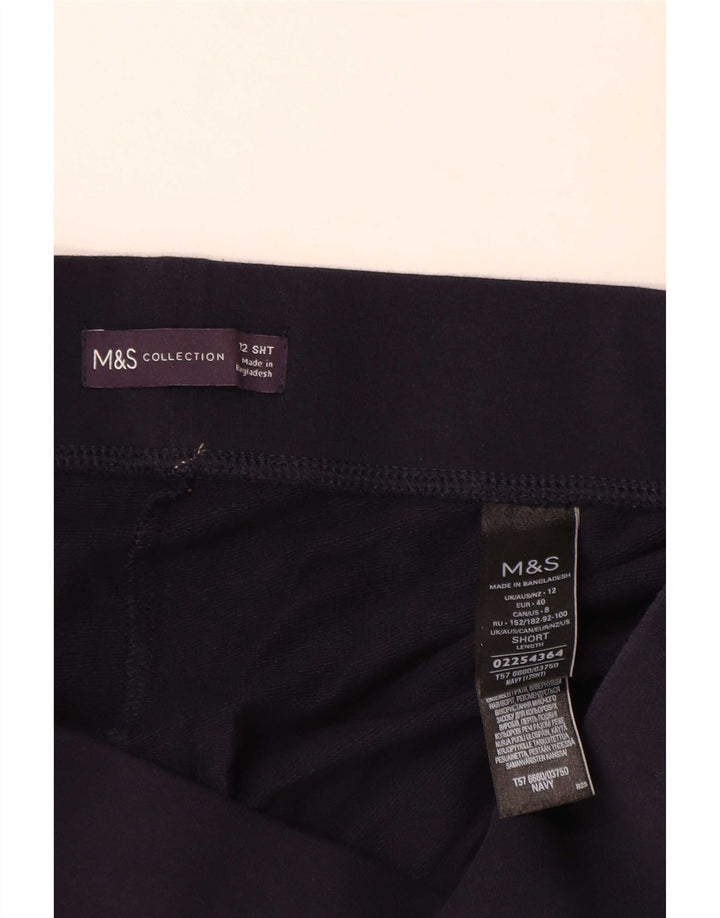 Pantaloni de trening pentru femei Marks & Spencer UK 12 Medium Bluemarin Bumbac